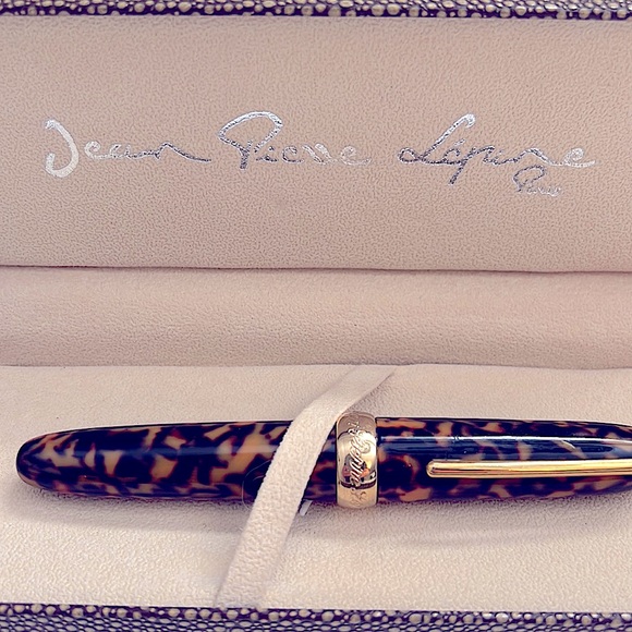 Jean-Pierre Lepine “Winston” Tortoiseshell Rollerball Pen In Box - Picture 4 of 8
